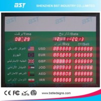 Arabic 1" Red Digit Indoor LED Exchange Rate Board