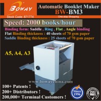 Boway Bm3 Electric Office Automatic Exercise Book Flat Saddle Corner Ring Stitcher Booklet Maker Sta
