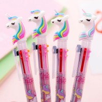 6 Color Unicorn Ball Point Pen