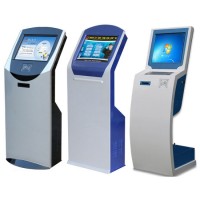 17 Inch IR Touch Screen Kiosk Queue Management System with Ticket Dispenser
