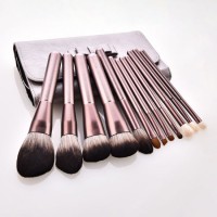 Wholesale 12 PCS High Quality Cosmetics Professional Makeup Brush Set with Tote Bag