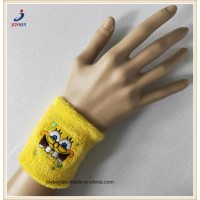 High Quality Terry Cotton Towel Wrist Sweatband with Custom Embroidery Logo