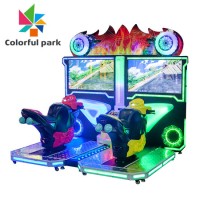 Colorful Park Simulation Arcade Driving Machine Tt Moto Car Racing Arcade Game Machine