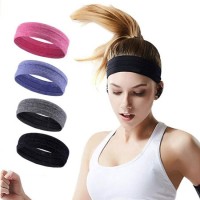 Amazon Hot-Sale Running Moisture-Wicking Headband  Elastic Yoga Tennis Sweat Absorption Hairband  At