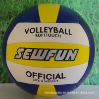 Hot Sell Machine Stitched with 18 Panels PVC Volleyball