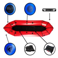 Colorful TPU Inflatable Two Person Ultralight Packraft Packable Boat