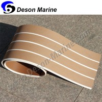 Anti-UV Outdoor Synthetic Teak Decking for Yacht Covering