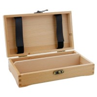 Beech Wooden Artist Tool Box Brush Storage Box Wooden Sketch Box