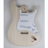Solid Wood Unfinished St Electric Guitar Body