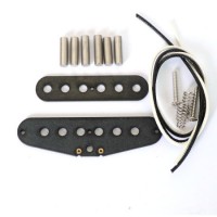AlNiCo 5 Rod Flatwork Bobbin Strat Guitar Pickup Kits