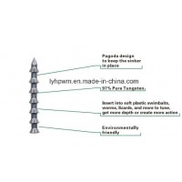 Tungsten Pagoda Nail Sinker Available Size 1/96oz-7/64oz (0.3G-3.1g)