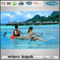 2 Persons Max Capacity Freely Assembled Full Transparent Kayak
