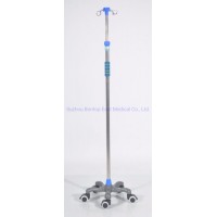 Hospital Medical Adjustable IV Infusion Holder Stand IV Pole Drip Stand