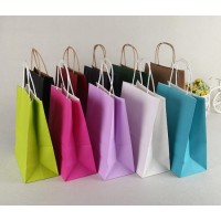 New Product Different Colors Customized Kraft Paper Bag