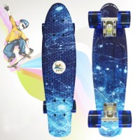 Mini Wooden Cruiser Toy for Kids 3 Years up Educational Learning Graphic Skateboard for Children Bab