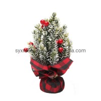 Mini Artificial Christmas Tree Indoors Decorations Small Pine Tree Holiday New Year Festival Party O