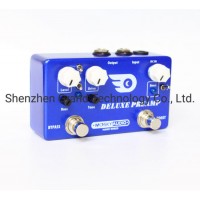 Deluxe Preamp Guitar Effect Pedal 2 in 1 Boost Classic Overdrive Effects Metal Shell with True Bypas