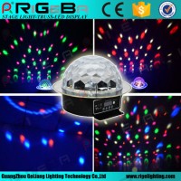 Voice-Activated LED RGB Crystal Magic Ball Effect Light Disco DJ Party Stage Lighting
