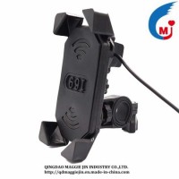 Mobile Phone Holder for Motorcycle Bicycle Universal USB Charger Cellphone Bracket Charging