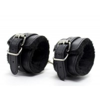 High Quality Leather Adult Sex Products Plush Handcuffs Adult Sex Toys