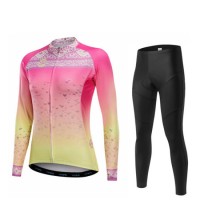 OEM High Quality Bike Long Sleeve Set Fashion Spring Bicycle Clothing Women Unique Cycling Jersey