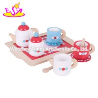 2020 New Released Pretend Play Wooden Toy Tea Set for Children W10b343