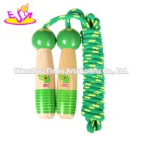 Promotional Cheap Wooden Handle Exercise Gym Fitness Equipment Jump Skipping Rope W01A372e