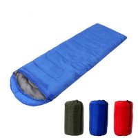 Envelope Type Adult Camping Sleeping Bag with Cap