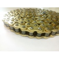 420 428 428h 520 530 630 Motorcycle Accessories Motorcycle Roller Drive Chain with Golden Oil Seal