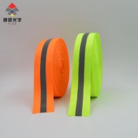 High Visibility Fluorescent Reflective Waved Woven Trimming Webbing
