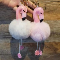 Cute Style Flamingo Shape Key Chain for Gift