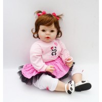 Quality Realistic Handmade Babies Dolls Girls Soft Vinyl Silicone Lifelike Kids Gifts Toys Age 3+ wi