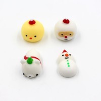 Mini Christmas Squishy Squeeze-Snow Man 3D Kawaii Animals Eco-Friendly Soft Mochi Squeeze Squishy To