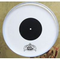 White Drum Head with Black DOT (DH-202)