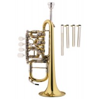 Rotary Piccolo Trumpet with Three PCS Extra Leadpipe