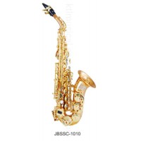 Bb Flat Gold Brass Soprano Saxophone with Mouthpiece