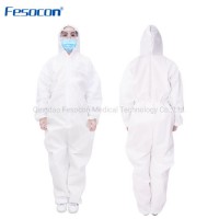 Manufacturer Disposable Coverall Anti Bacteria PP/PE Anti Dust Protective Coverall Suit Workwear Clo