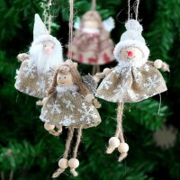 Fopcc Cute Angel Plush Doll Pendant Creative Christmas Tree