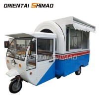 High Rating 3 Wheels Electric Tricycle Food Vending Trailer