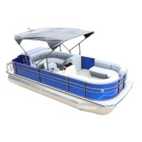 19/21/25FT Aluminum Luxury Pontoons Tourism Sightseeing Boat with Ce