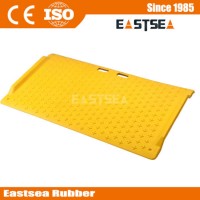Yellow Trench Cover Lightweight Wheelchair Portable Curb Ramp