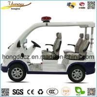 4 Seats Electric Car for Police with Alarm Lamp