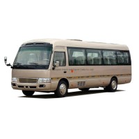 China Coaster 28 Seater Diesel Type Euro 4 Emission Standard 3900cc Displacement Small Commuter Scho