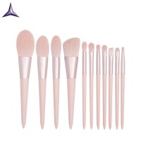 softy wooden handle makeup brush combo pack