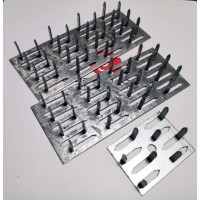 Galvanised steel Impaling clips for Acoustic Panels