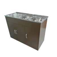 Kitchen Furniture K/D Metal Kitchen Cabinet Sink