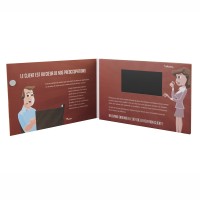 7 inch LCD Video brochure card, LCD video booklet