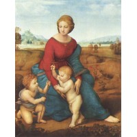 Madonna of the Meadow Painting Raffaello Santi Art
