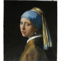 The Girl with a Pearl Earring Jan Vermeer painting wall art