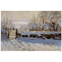 La pie effet de neige Claude Monet oil painting print